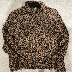 Zara Cheetah Blouse